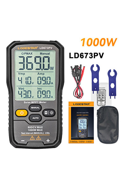 Choice LD673PV 1000W Digital Solar MPPT Meter Photovoltaic Panel Maximum Powe...