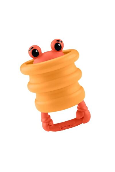 FISHER PRICE Deniz Dostları 2'si 1 Arada Silikon Çıngırak Crab JHB55