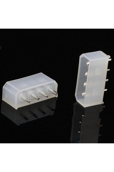 Choice 10PCS 10/50Pcs 5.08mm IDE Connector 4P Straight Hollow Needle PCB Sold...