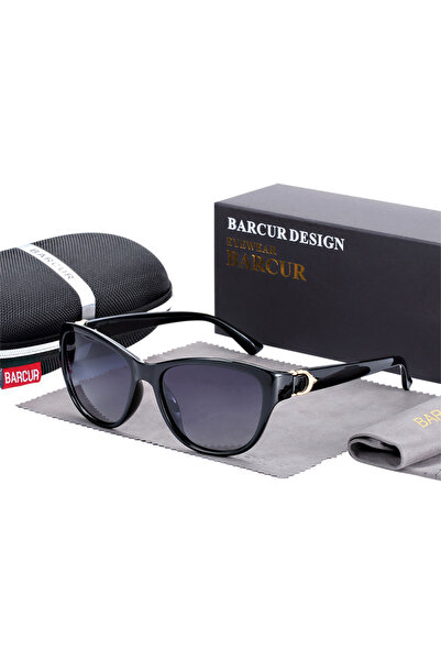 Choice1 Gradient Gray BARCUR TR90 Ladies sunglasses Gradient UV400 Cat Eye Su...