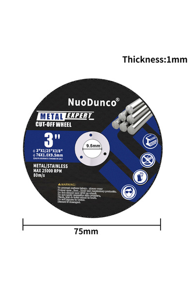 Choice Metal Cutting 5pcs 75x1x9.5mm 5PCS 75mm Circular Resin Saw Blade Mini ...