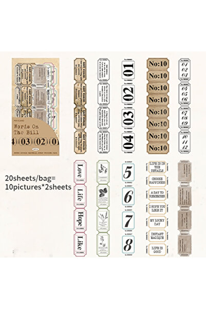 Choice S30804-6 Mr.Paper 20 قطعة ملصقات شريطية طويلة مزدوجة التعبئة، سلسلة تا...
