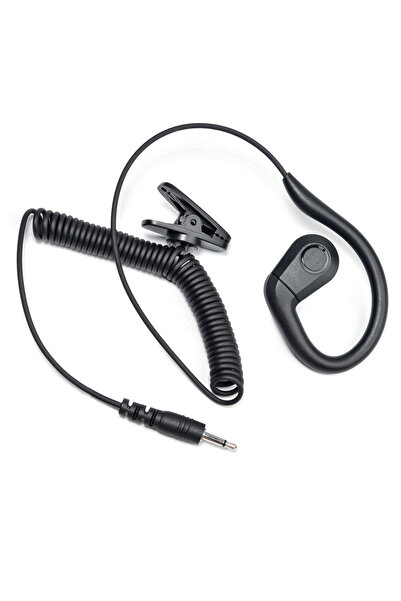 Choice 2.5mm Plug Listen/Receive Only Headset, G-Shape Soft Ear Hook Radio Ea...