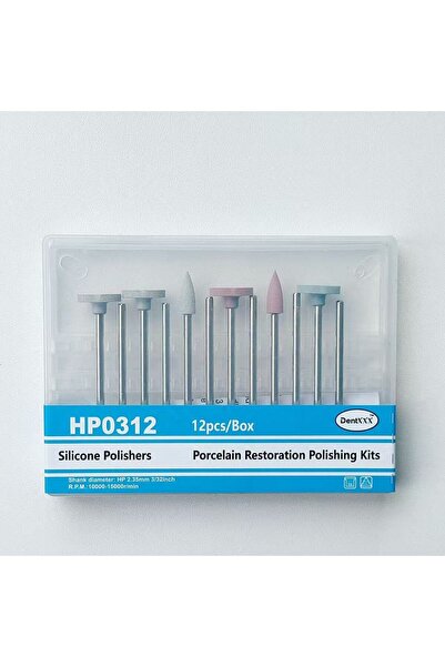 Choice 12PCS HP0312 12Pcs Flexible Silicone Polishing Head Kit HP0312 High Gl...