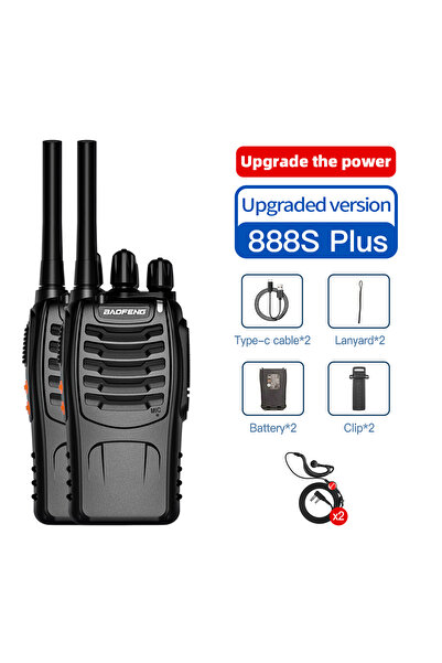 Choice1 جهاز اتصال لاسلكي محمول أصلي من باوفينج BF-888S مع سماعة رأس إضافية (...