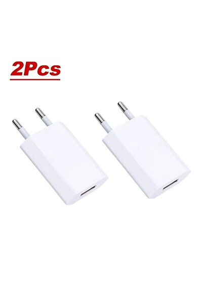Choice 2PCS EU 2-5PCs 5V 1A Eu AC Home Travel USB Wall Charger For IPhone 6 7...