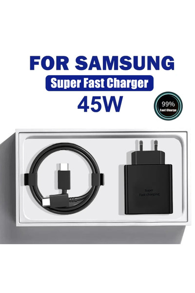 Choice3 شاحن وكابل الاتحاد الأوروبي 45 واط PD USB-C شاحن فائق السرعة لهاتف S2...