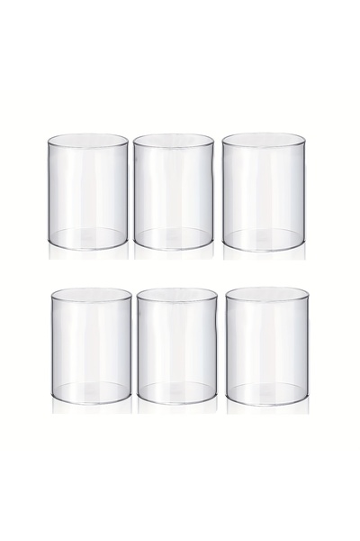 Choice clear 6pcs 6/4 Pcs Plastic Cylinder Vase Acrylic Cylinder Vase Small C...