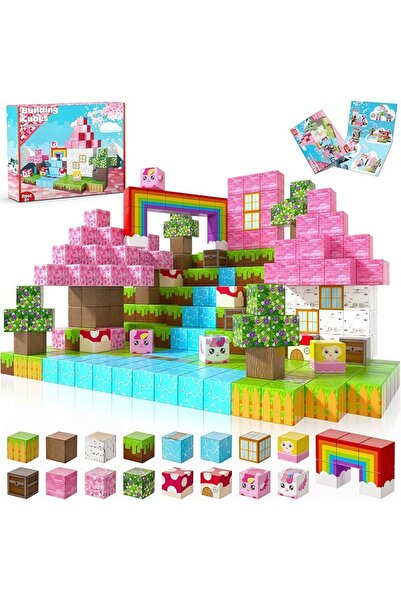 choice2 with box 100pcs 100-200 Pcs 2026 Magnetic Tiles Building Blocks Set, ...