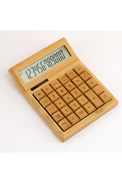 Choice New CS30 Multifunctional Bamboo Electronic Calculator Counter 12 Digit...