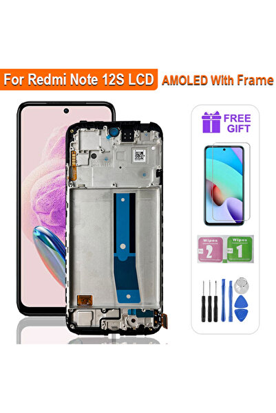 choice2 شاشة AMOLED مع إطار 6.43 بوصة، شاشة LCD سوبر AMOLED لهاتف Redmi Note ...