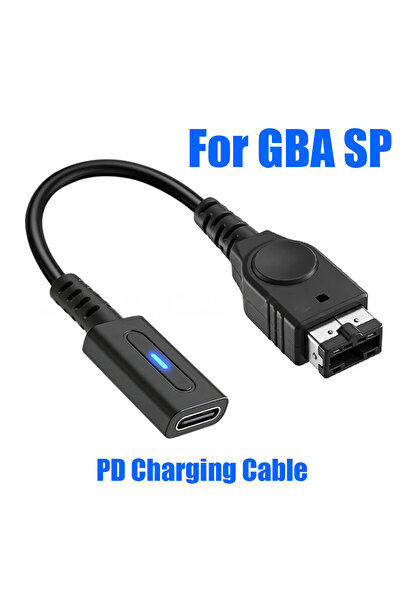 Choice كابل شحن من نوع C PD لجهاز نينتندو GBA SP، سلك طاقة USB C لوحدة تحكم G...