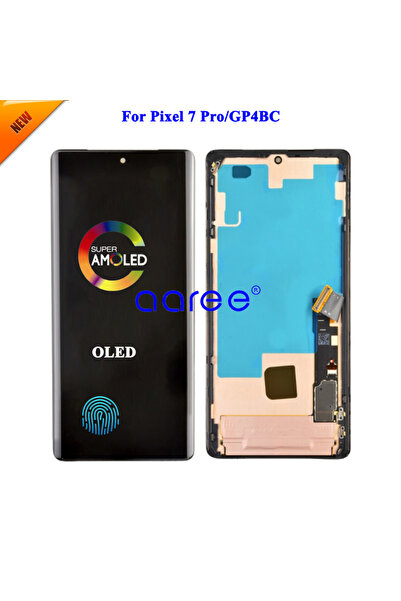 Choice شاشة AMOLED OLED LCD جديدة باللون الأسود مع إطار لهاتف جوجل بيكسل 7 بر...