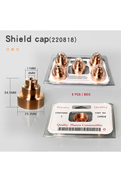 Choice 220818 Plasma Cutting Consumables 45-65-85-105 Shield Cap 220818 Nozzl...