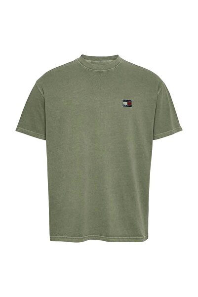 Tommy Hilfiger Tricou bărbătesc cu mânecă scurtă, cu emblemă țesută, croială ...