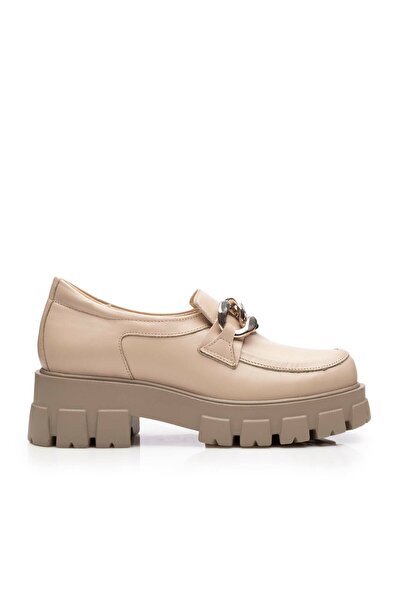 UrbanShoes Pantofi casual damă din piele naturală,Leofex - 316 Nude Box