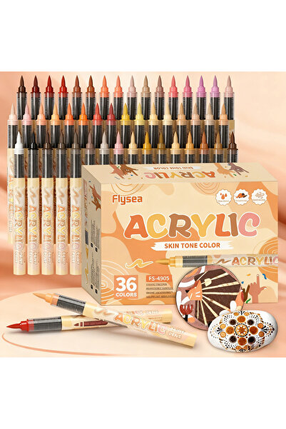Choice1 36 12–36 Color Acrylic Paint Pen Set — Art Marker Kit Featuring Flexi...