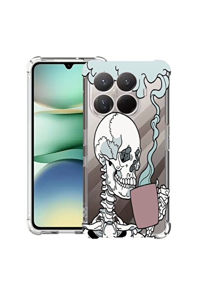 bestcase ¬Æ Husa Anti Shock Compatibil cu Xiaomi 15T Pro, cu Design Skull, Re...