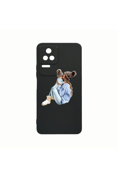 bestcase Θήκη σιλικόνης, Συμβατή με Xiaomi Poco M5s, Σχέδιο Κορίτσι-Μαμά με Α...
