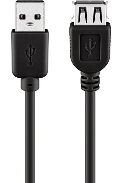goobay USB 2.0 Verl√§ngerungskabel, USB-A Stecker > USB-A Buchse (schwarz, 5 ...