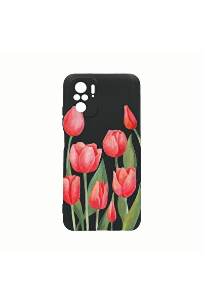 bestcase Θήκη Σιλικόνης, Συμβατή με Xiaomi Poco F4, Κόκκινες Τουλίπες, Ανθεκτ...