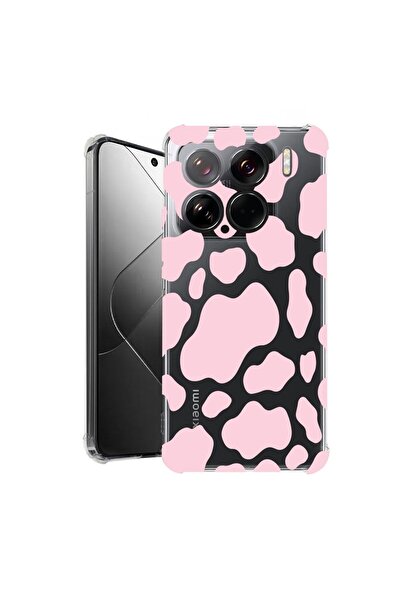 bestcase ¬Æ Husa pentru Xiaomi 15, Anti Shock 1.5MM, Pink Cow, Protectie came...