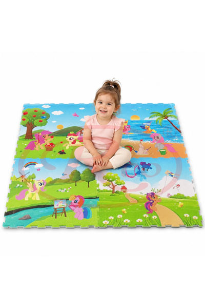 RCO Covoras Puzzle din Spuma EVA de joaca pentru copii, 60 x 60 cm, 4 piese -...
