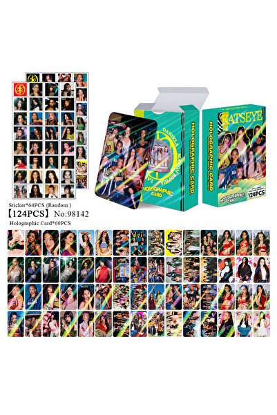 Choice 124 قطعة من بطاقات الألعاب لنجوم الكيبوب KATSEYE BeautifulChaos، مجموع...