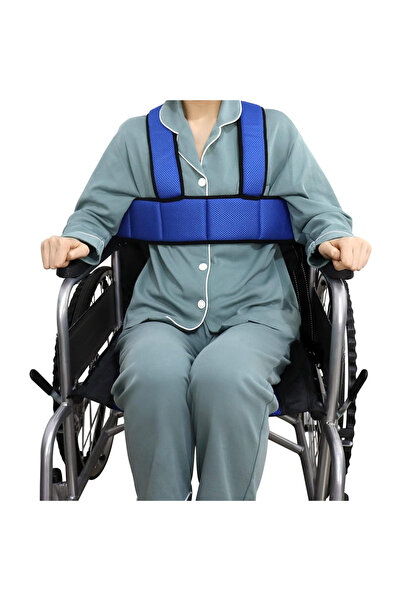 Choice Blue 1PCS Wheelchair Seat Belt Torso Support Vest, Full Body Harness P...