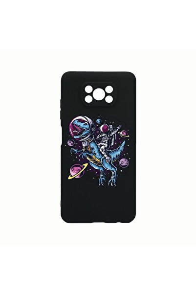 bestcase Husa Silicon, Compatibila cu Xiaomi Poco X3 Pro, Astronaut Ride, Rez...