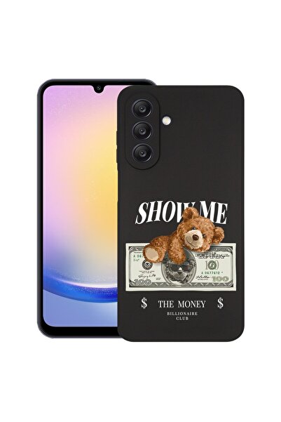 bestcase Калъф за Samsung Galaxy A56, Мече показва ми парите, Тънък силиконов...