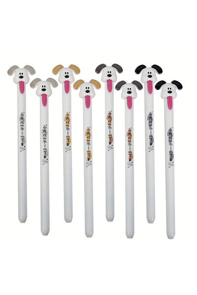 Choice1 DOG 8 Pcs Adorable Cat Dog Tongue-out Pens Release Pressure Pens Cute...