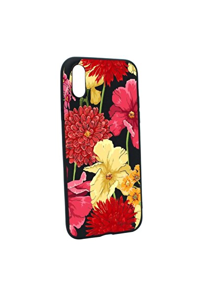 bestcase Husa Flowers Rosu Galben, pentru Xiaomi Redmi 9A, rezistenta la uzur...