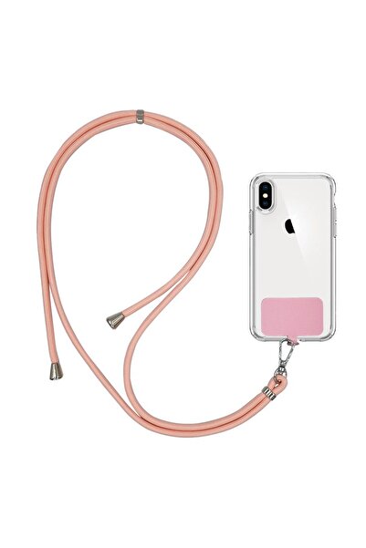 Sonique Κορδόνι Λαιμού Lanyard για Κινητά Ροζ