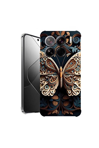 bestcase ¬Æ Husa pentru Xiaomi 15 Pro, Anti Shock 1.5MM, Beauty Butterfly, Pr...