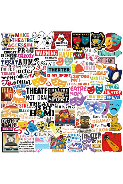 Choice 50pcs all 50PCS Theatre Scrapbook Stickers DIY Diary Laptop Luggage Sk...