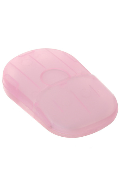 Choice Pink Portable Soap Paper Disposable Travel Camping Mini Cleaning Soaps...