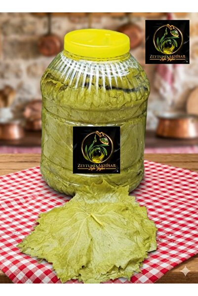 ZeytunixAkhisar Doğal Salamura Manisa Sultaniye Asma Uç Yaprağı (5 lt. Pet Ka...