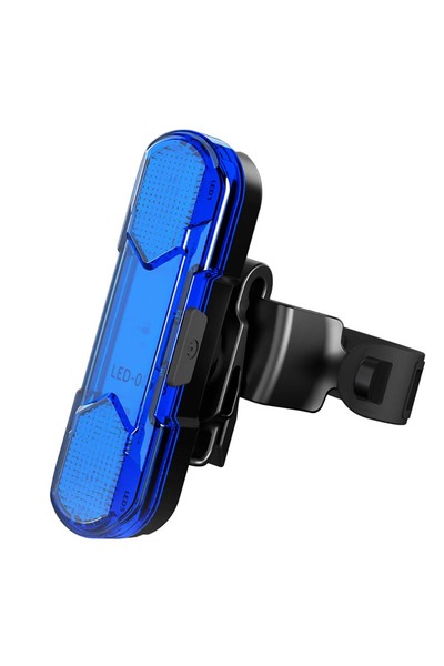 Choice1 Blue USB LED Bike Tail Light Waterproof Bicycle Rear Warning Light Sa...
