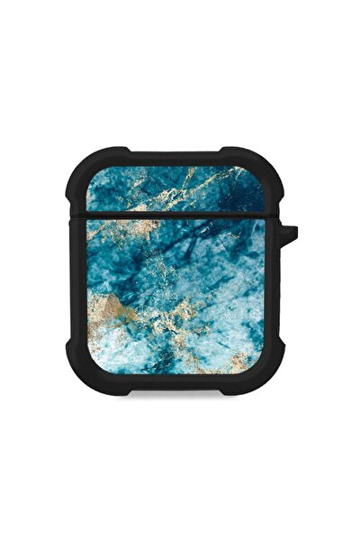 Sonique Θήκη Σιλικόνης Marble Series για AirPods 1/2 Μπλε