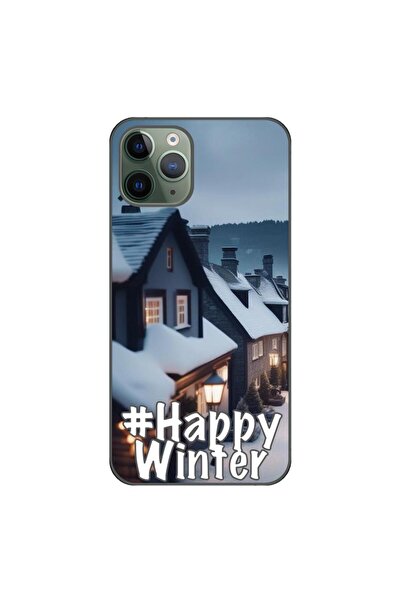 OEM Husa compatibila cu Apple iPhone 11 Pro Max Silicon Gel Tpu Model Happy W...