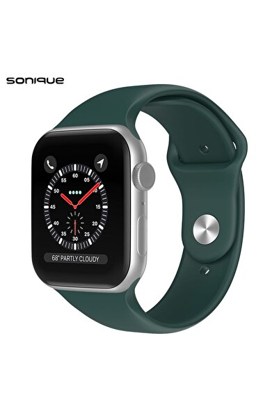 Sonique Λουράκι Σιλικόνης Soft Band για Apple Watch (38/40/41MM) Πράσινο Σκούρο
