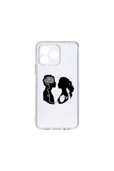 bestcase ¬Æ Husa Clear Silicon 2MM, Compatibila Cu Xiaomi Redmi 13, Love With...