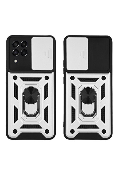 Sonique Θήκη Ring Armor CamPro για Samsung Galaxy M33 5G Ασημί