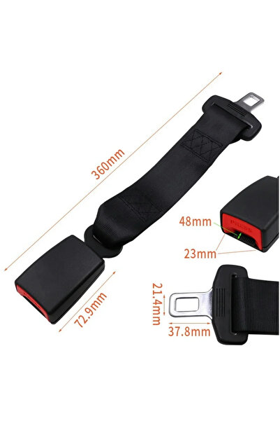 Choice1 36CM 20-22MM Universal Seat Belt Extender Lengthener Heavy Duty Quick...