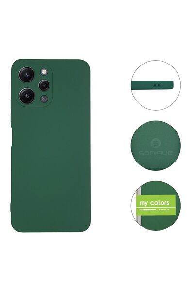 Sonique Θήκη Σιλικόνης My Colors Xiaomi Redmi 12 4G / Redmi 12 5G Πράσινο Σκούρο