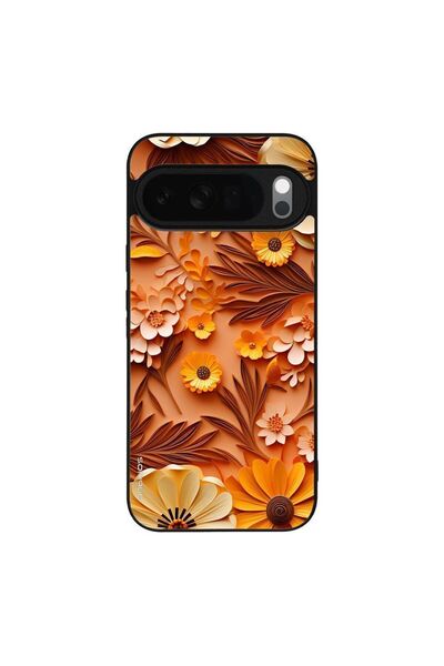 Sonique Θήκη 3D Flower Series για Google Pixel 10 Pro XL 5G Πορτοκαλί