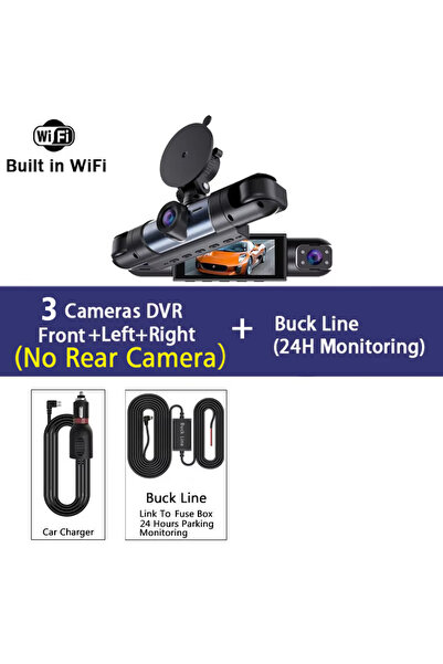 Choice3 AH55-DVR-BL-بدون كاميرا خلفية 4 قنوات 360 درجة ° كاميرا سيارة دوارة م...