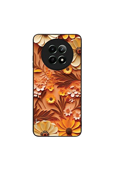 Sonique Θήκη 3D Flower Series για Realme 12 5G / Realme 12x Πορτοκαλί