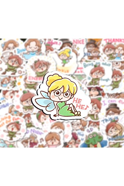 Choice 6X5.2X0.5CM DJ-78 40 Pcs Cartoon Peter Pan Mix Shape Graffiti Decals S...